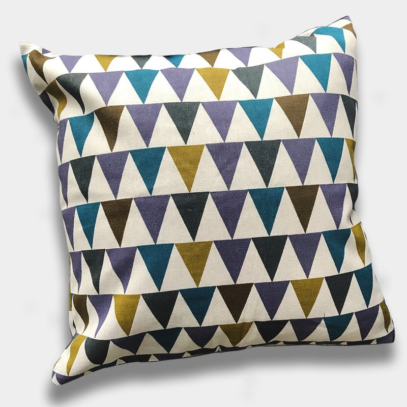 LIVING MARKET - Cojín triángulos Multicolor 45x45 cm Living Market