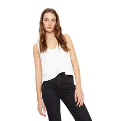 JACINTA TIENDA - Polera Sara sin mangas III blanca