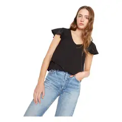 JACINTA TIENDA - Polera Sara manga corta III negra
