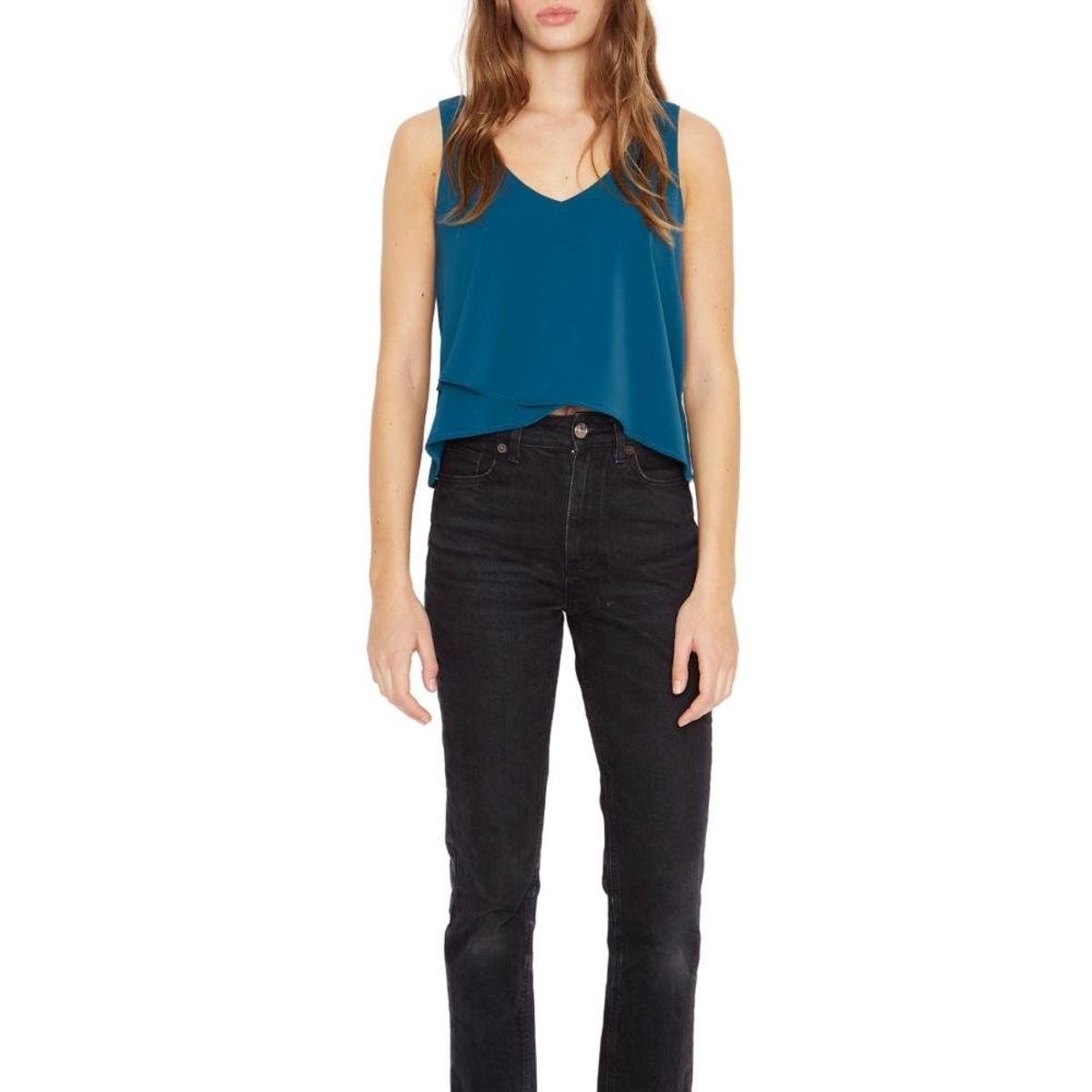 JACINTA TIENDA - Polera Sara sin mangas III petróleo Jacinta Tienda