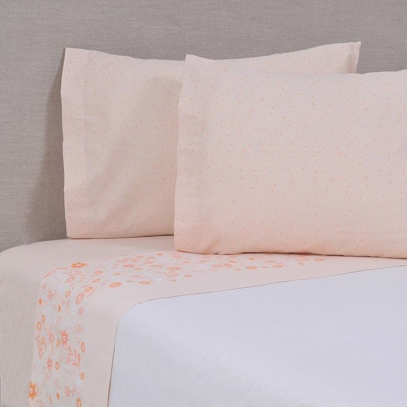 MASHINI - Sábana King 144 Hilos Estampado Ginger