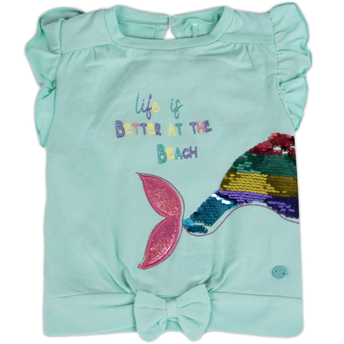 PILLIN - Polera Bebe Niña Turquesa Pillin PILLIN
