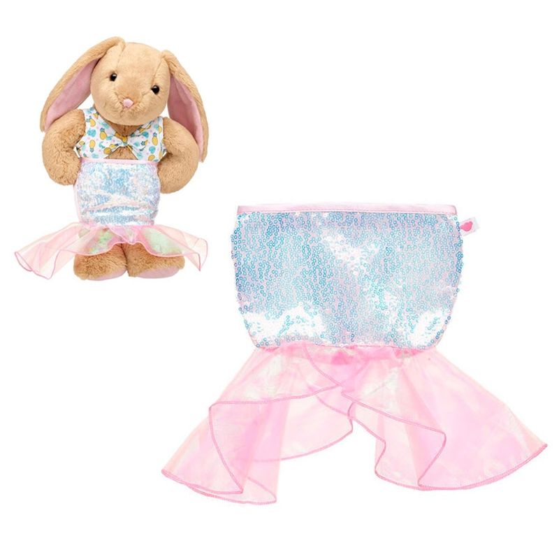 BUILD A BEAR - Falda cola de sirena Build a Bear lentejuelas y tul