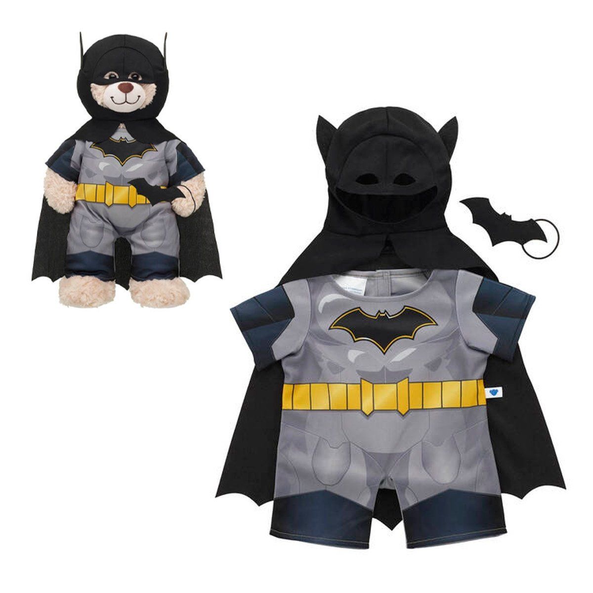 BUILD A BEAR - Disfraz Batman 2022 Build a Bear 3 piezas para peluche