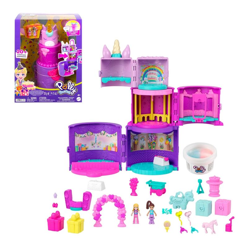 POLLY POCKET - Polly Pocket Mundos De Sorpesas Pastel De Cumpleaños