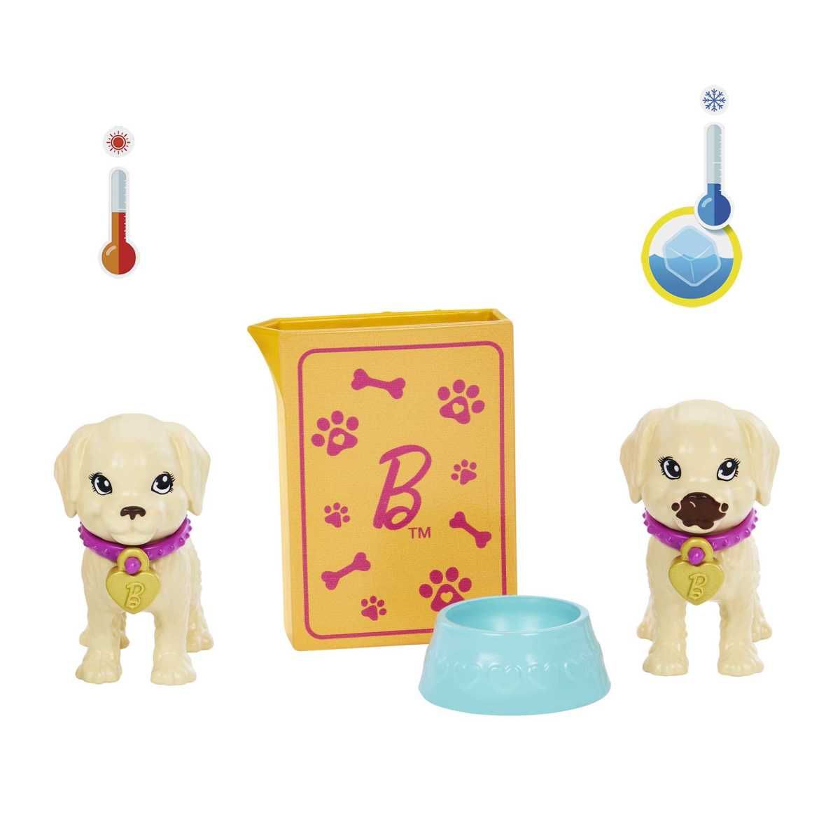 BARBIE - Set de juego Barbie adopta perritos con transportador