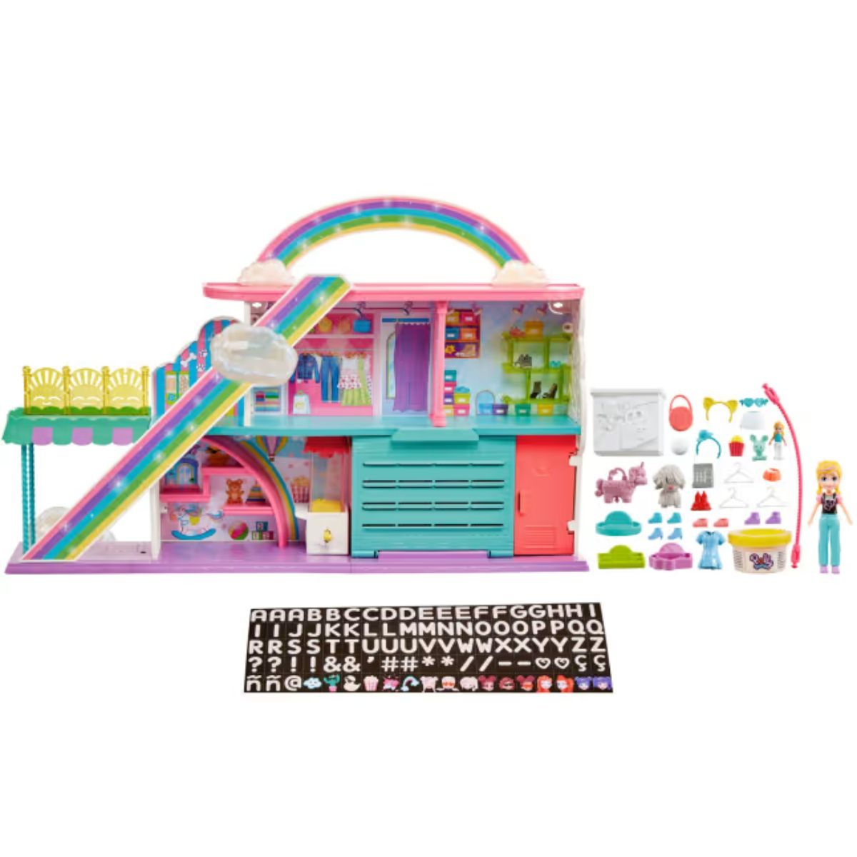 POLLY POCKET - Playset muñeca Polly Pocket 35 piezas centro comercial