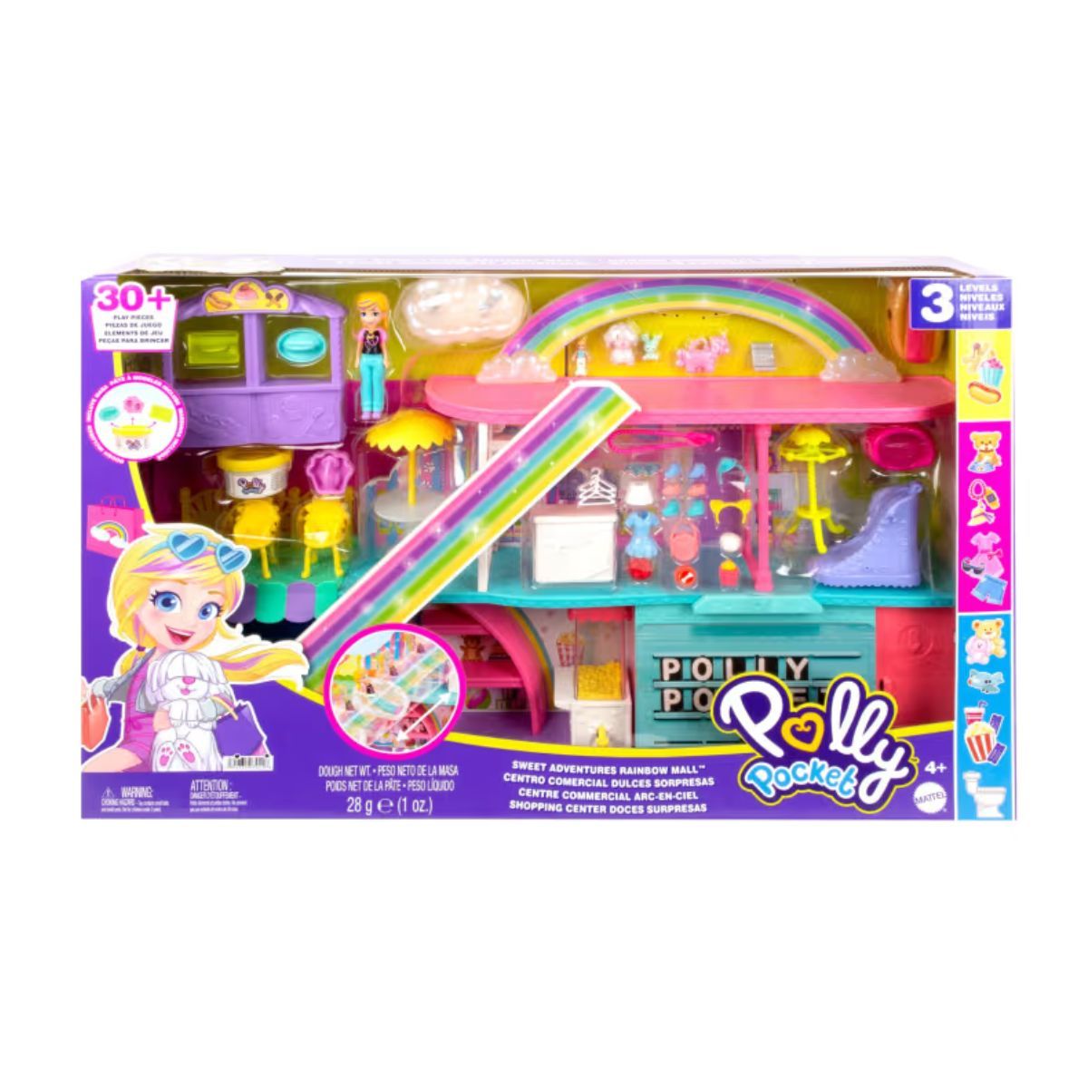 POLLY POCKET - Playset muñeca Polly Pocket 35 piezas centro comercial