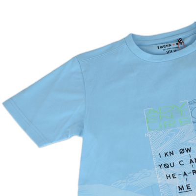 Imagen 2 del producto Polera Niño Turquesa