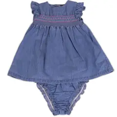 PILLIN - Vestido Bebe Niña Denim