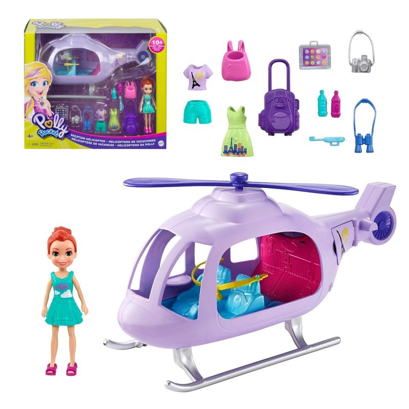 POLLY POCKET - Polly Pocket Super Helicóptero De Viaje Mattel