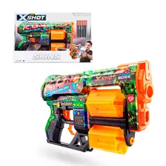 X-SHOT - Lanza Dardos Dread Skins Con 12 Dardos - K,O