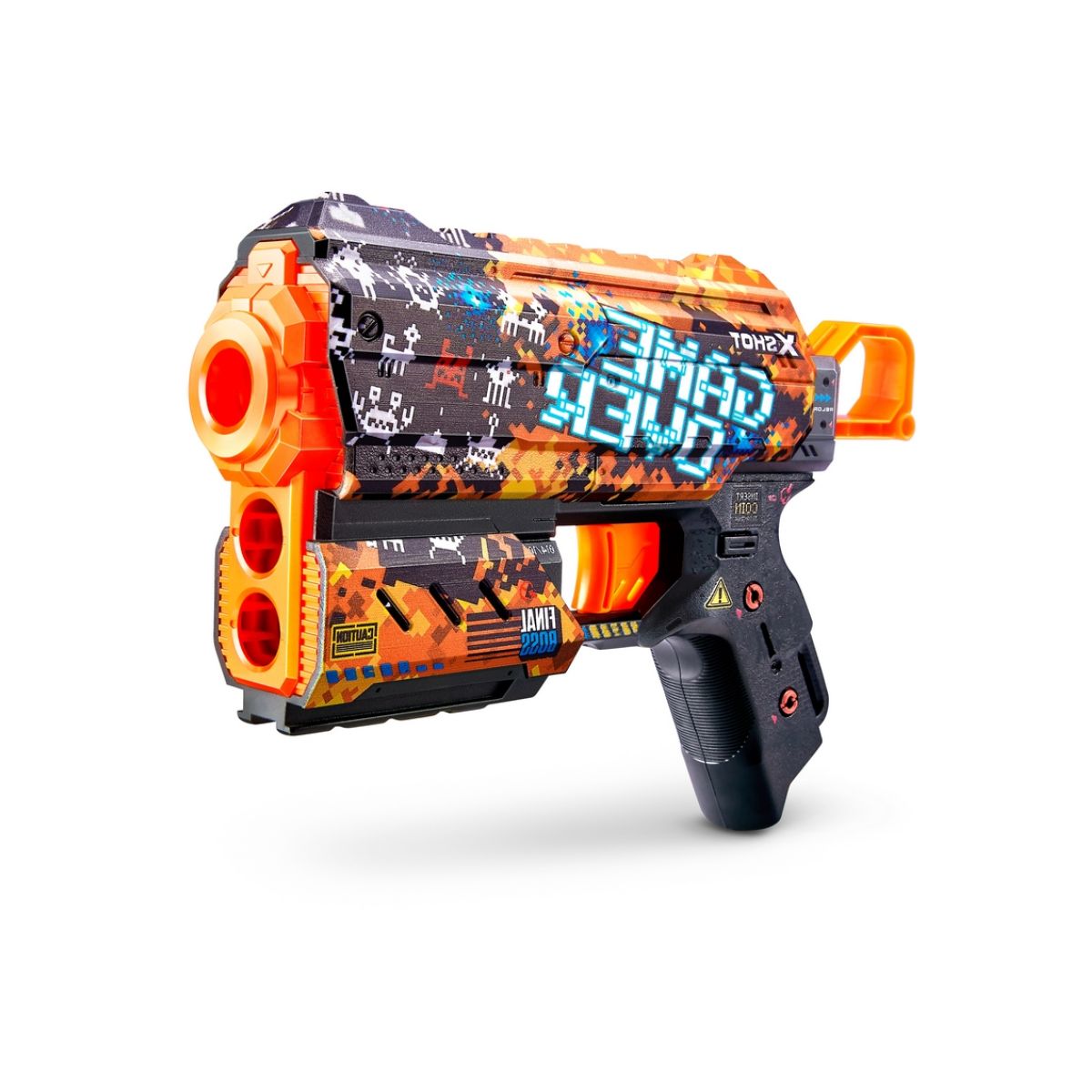 X-SHOT - Lanzador de dardos X SHOT Flux Skins 8 dardos Game Over