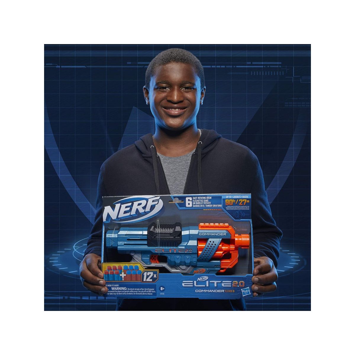 NERF - Lanza Dardos Nerf Elite 2.0 Commander Rd-6