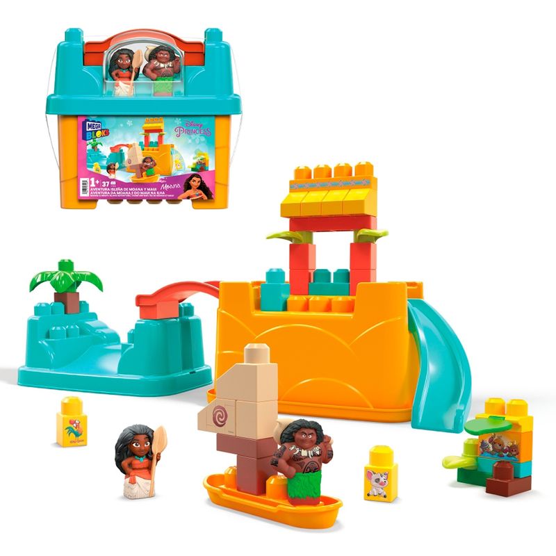 MEGA BLOCKS - Mega Bloks Juguete De Construcción Aventura De Moana Y Maui