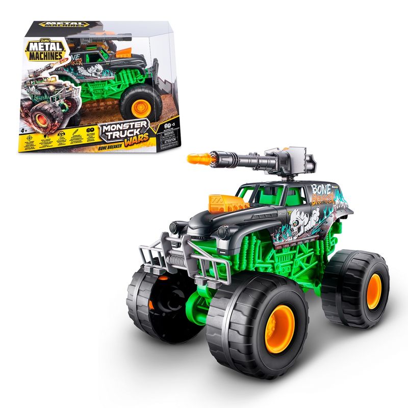 METAL MACHINES - Camioneta Monster Wheel Metal Machines Zuru - Bone Breaker