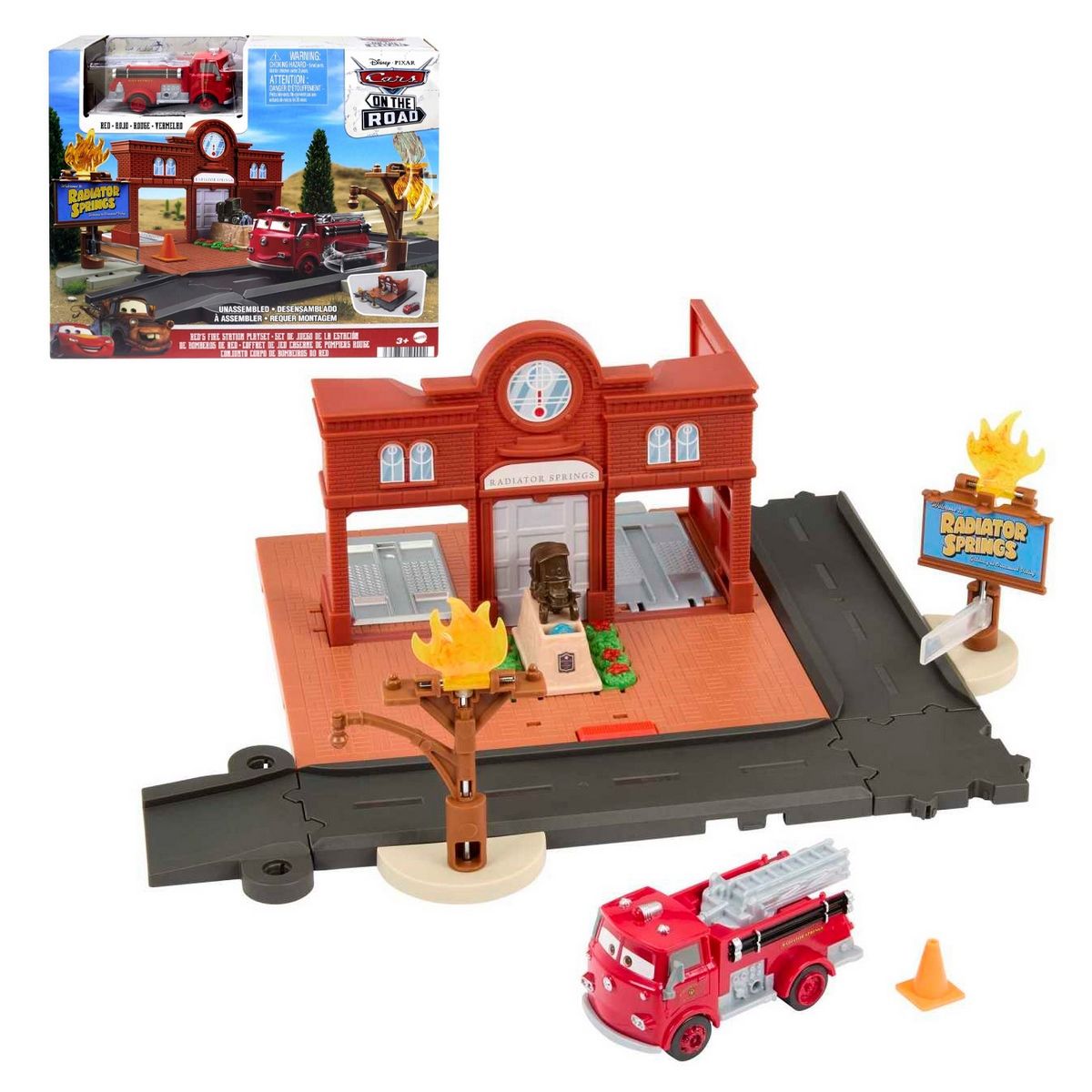 DISNEY - Cars De Disney Y Pixar Estación De Bomberos De Red