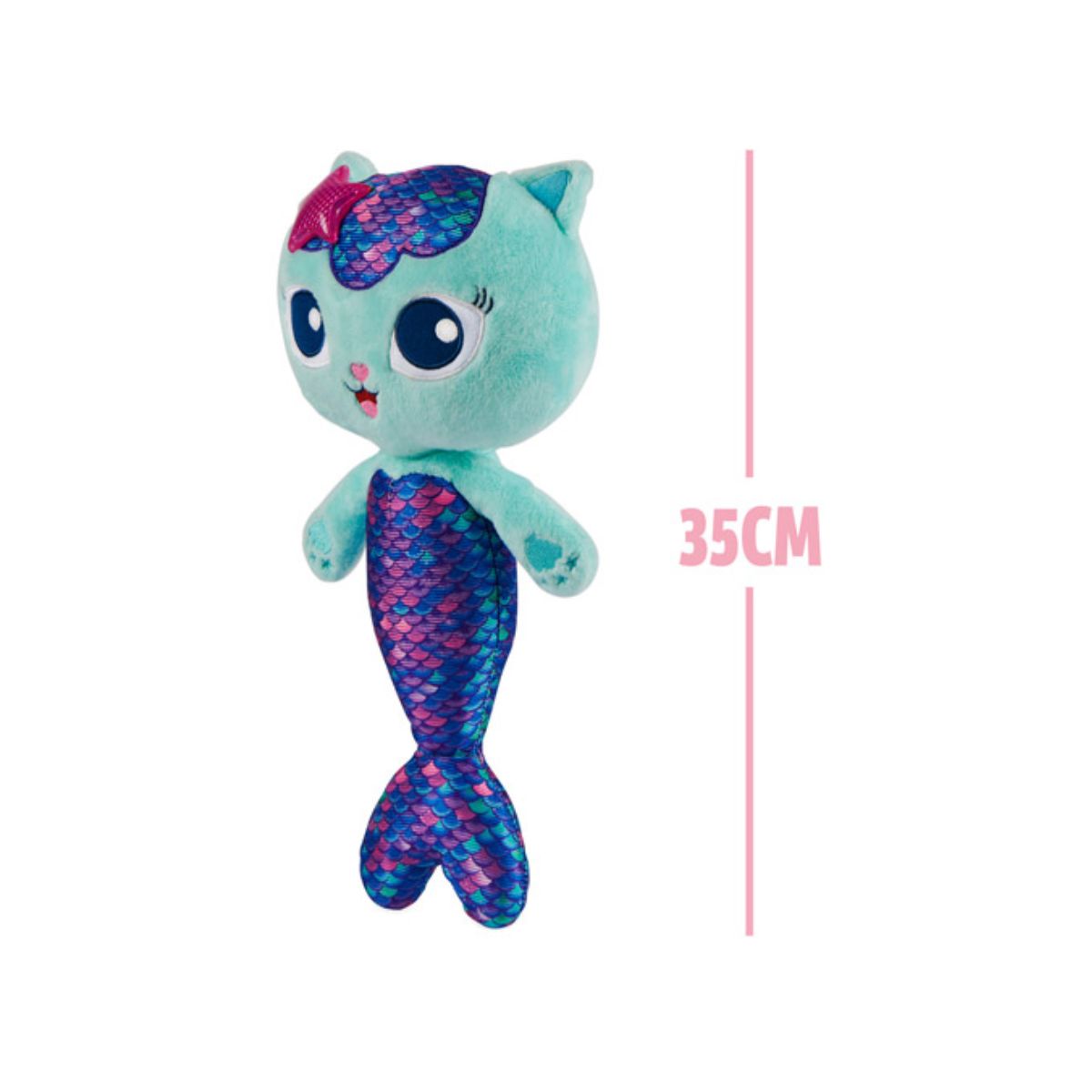 LA CASA DE GABBY - Peluche Gabbys Dollhouse MerCat Gatirena con sonido