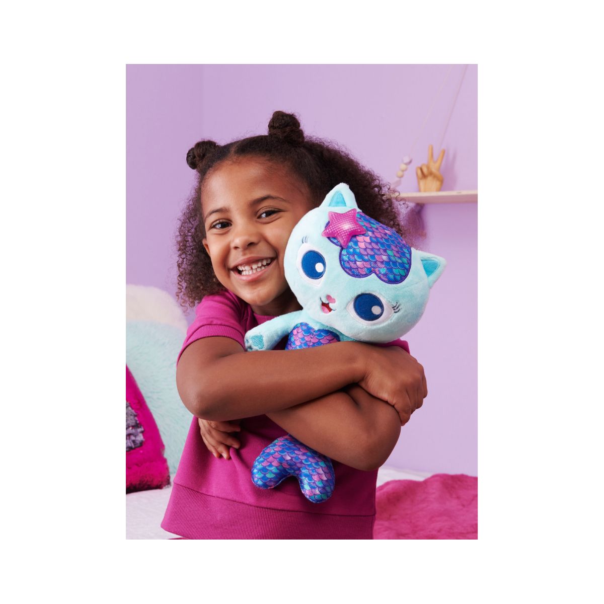 LA CASA DE GABBY - Peluche Gabbys Dollhouse MerCat Gatirena con sonido