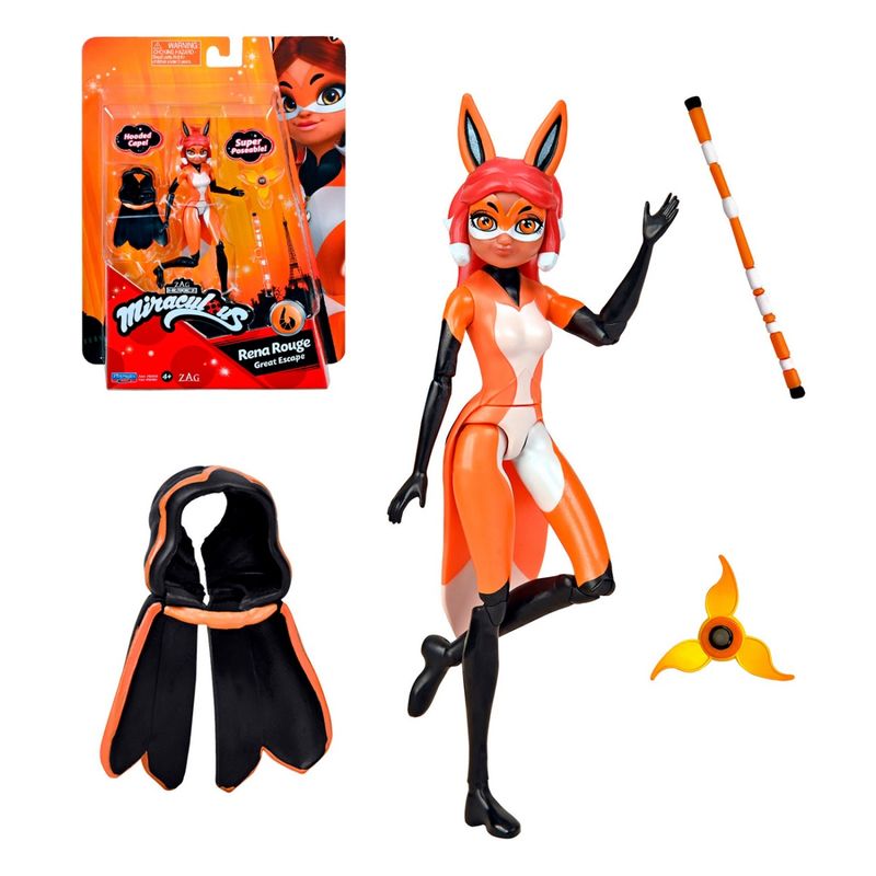 MIRACULOUS - Miraculous Rena Rouge 13 Cm Articulada