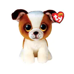 BEANIE BOOS - Ty Hugo Perro Café/Blanco Regular