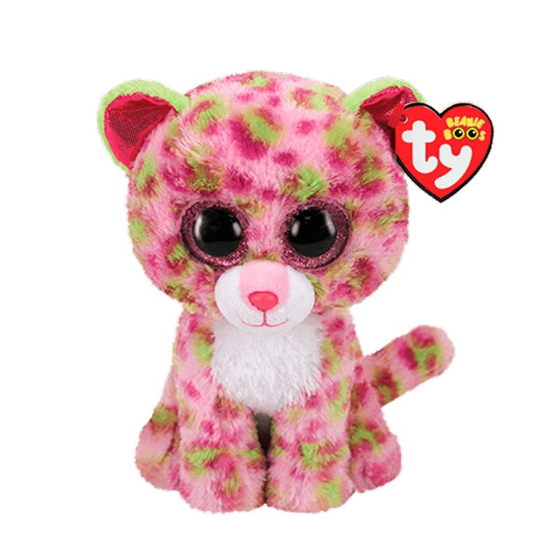 BEANIE BOOS - Ty Beanie Boos Lainey Leopard Rosa Mediano