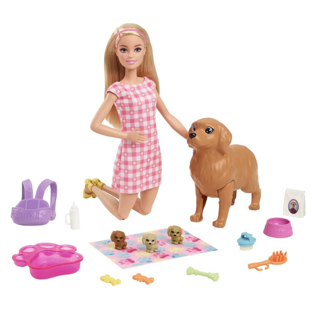 BARBIE - Muñeca Barbie cachorros recién nacidos para bebé