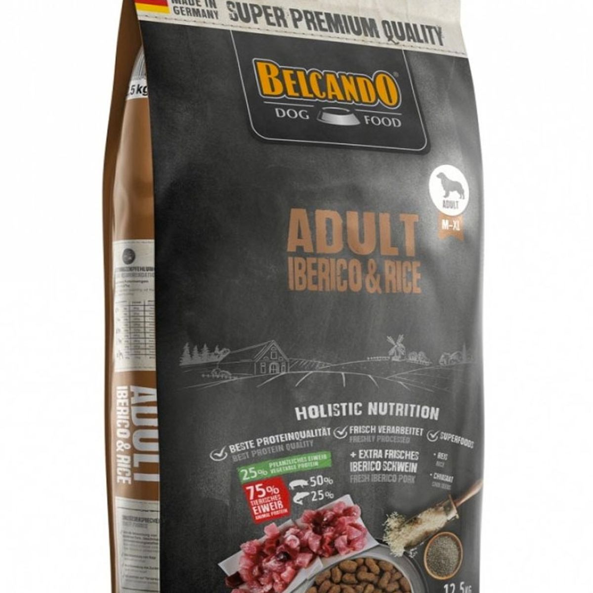 BELCANDO - Alimento Belcando Perro Adulto Cerdo Iberico Y Arroz 12,5 Kg