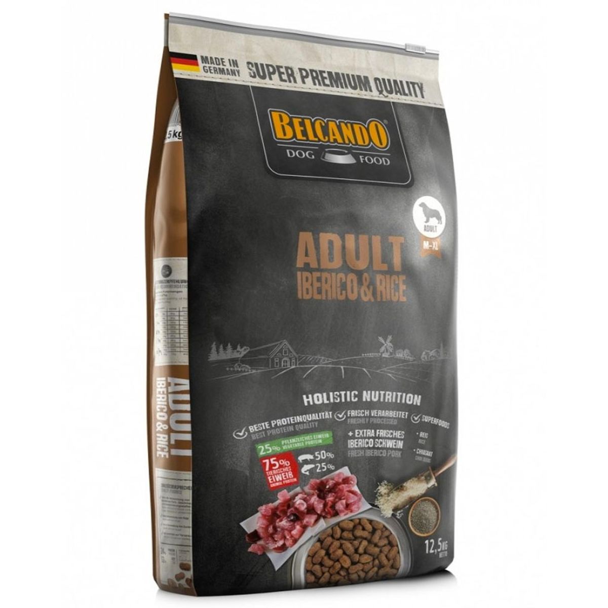 BELCANDO - Alimento Belcando Perro Adulto Cerdo Iberico Y Arroz 12,5 Kg
