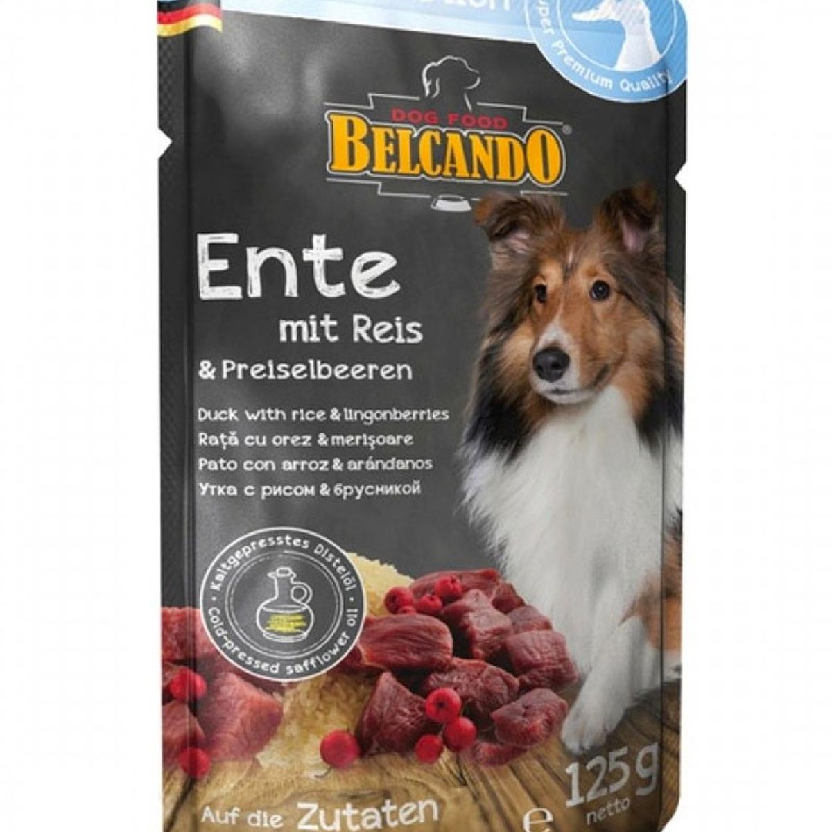 BELCANDO - Alimento Belcando  Sobre Pato, Arroz Y Arándanos Pouch 125g