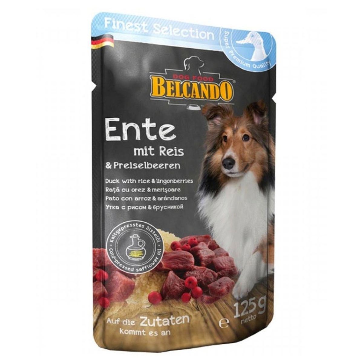 BELCANDO - Alimento Belcando  Sobre Pato, Arroz Y Arándanos Pouch 125g