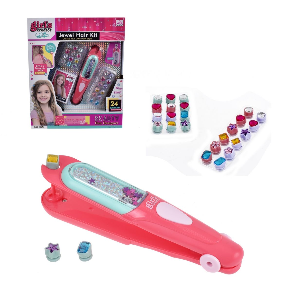 ANSALDO - Máquina para poner joyas en el pelo ANSALDO con aplicador