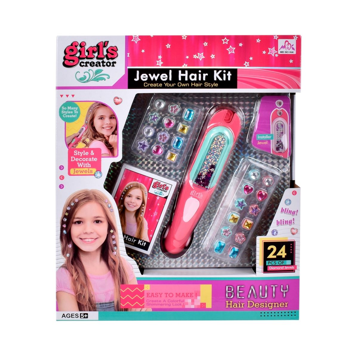 ANSALDO - Máquina para poner joyas en el pelo ANSALDO con aplicador