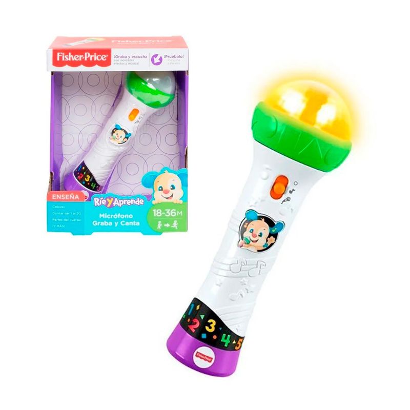 FISHER PRICE - Fisher Price Ríe Y Aprende Micrófono Graba Y Canta