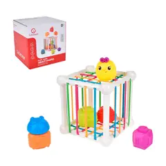 ANSALDO - Cubo Con Elasticos Y Figuras De Encaje Apilable