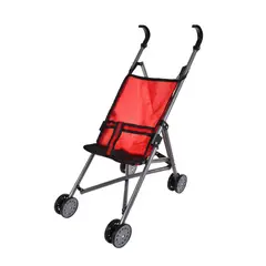 ANSALDO - Coche Paragua Metalico Rojo