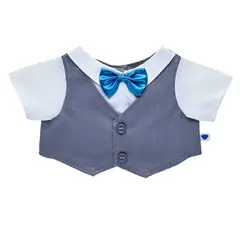 BUILD A BEAR - Chaleco Con Humita Celeste Build-A-Bear