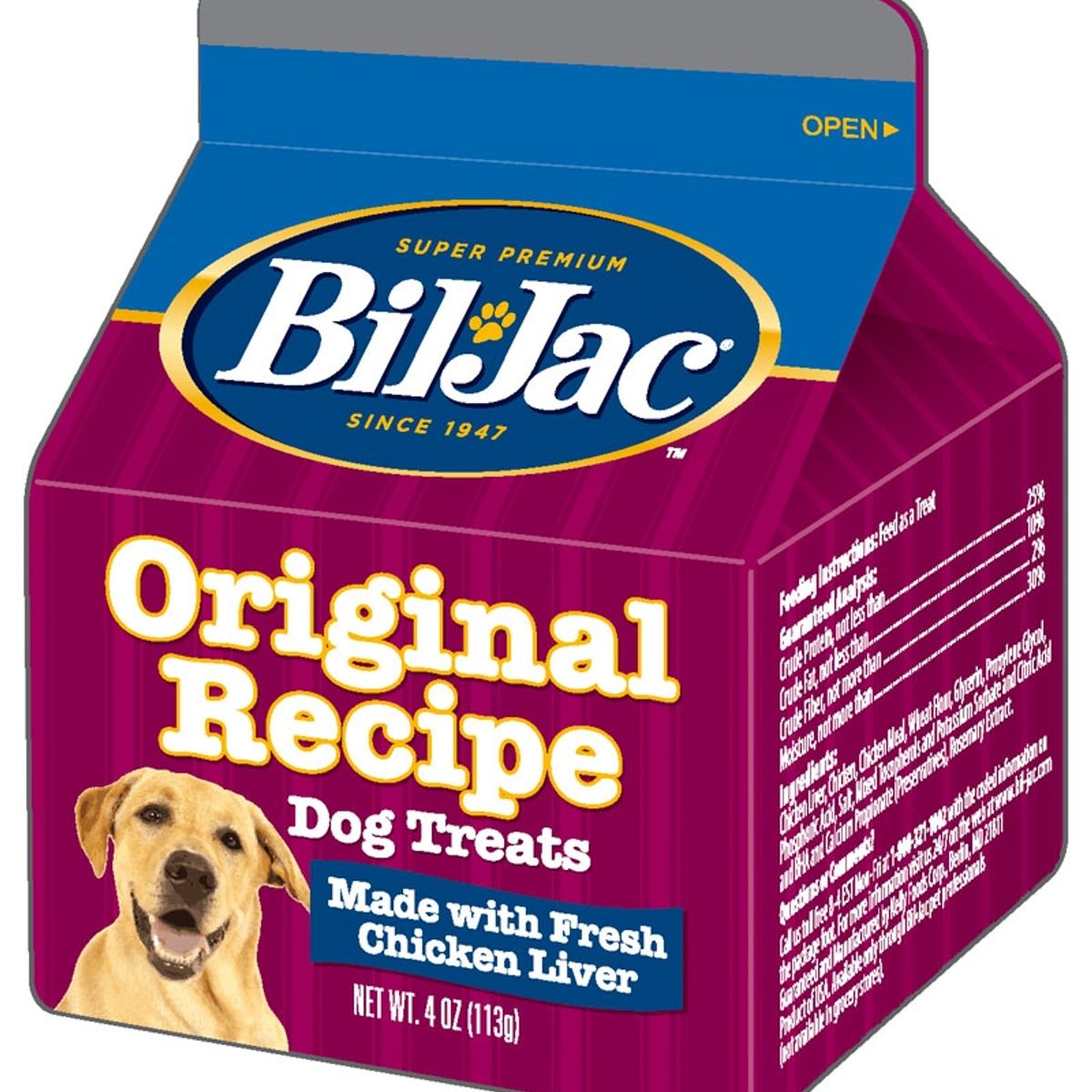 BIL JAC - Premio Bil Jac Snack Perro Liver Treats 113 Grs