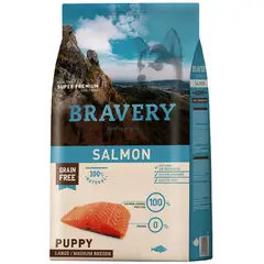 BRAVERY - Alimento Salmón Puppy Large/medium Breeds 4 Kg