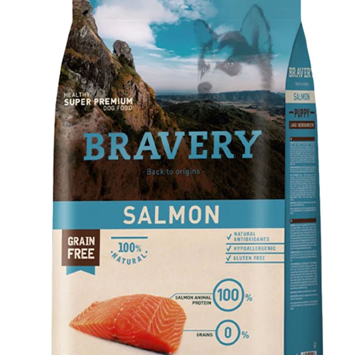 BRAVERY - Alimento Perro Bravery Puppy Salmon Raza Grandemediana 12kg