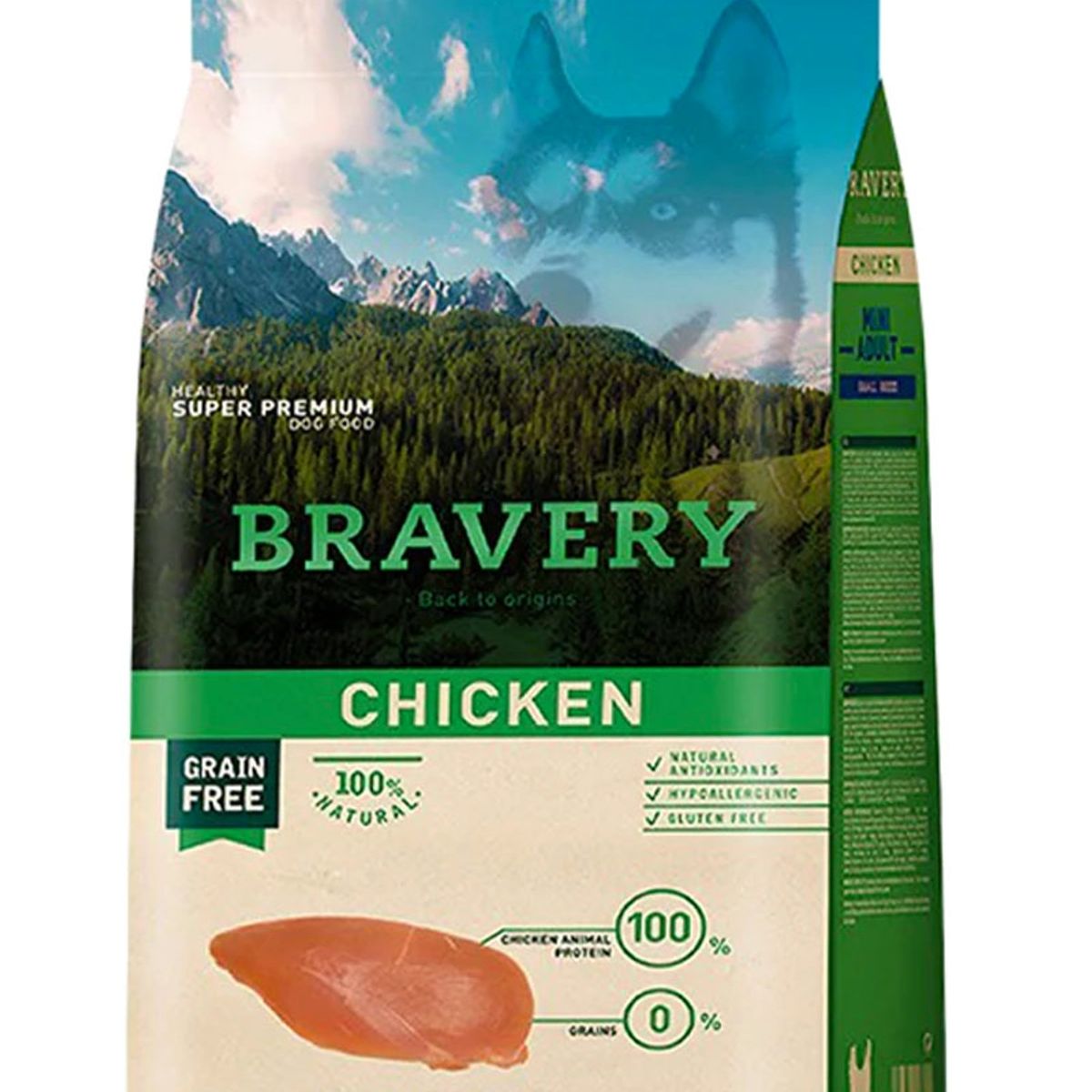 BRAVERY - Alimento Bravery Mini Adulto Pollo 2kgs Razas Pequeñas