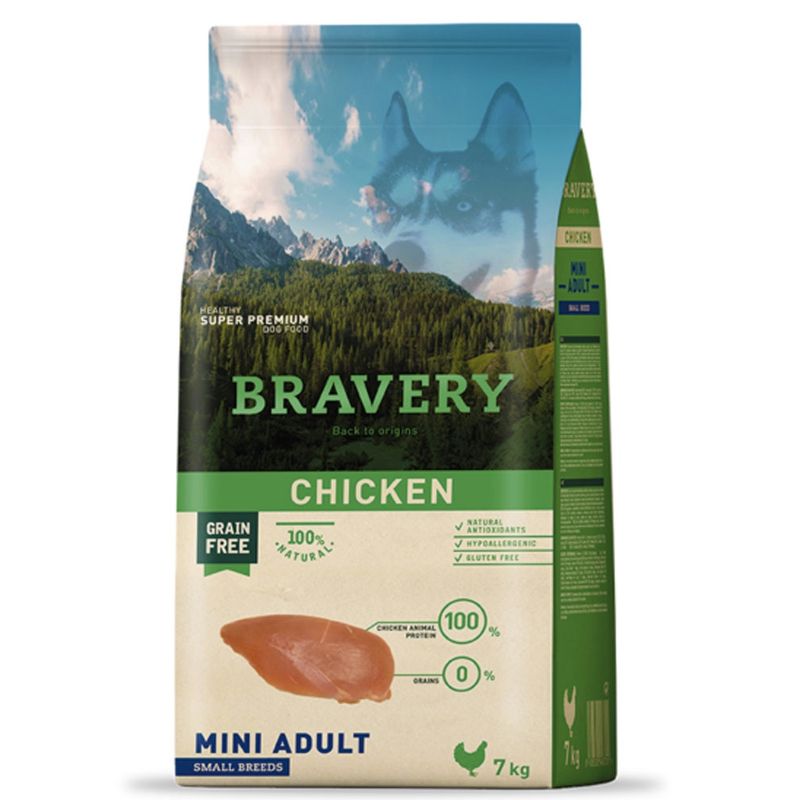 BRAVERY - Alimento Bravery Chicken Mini Adult Small Breed 7 Kg