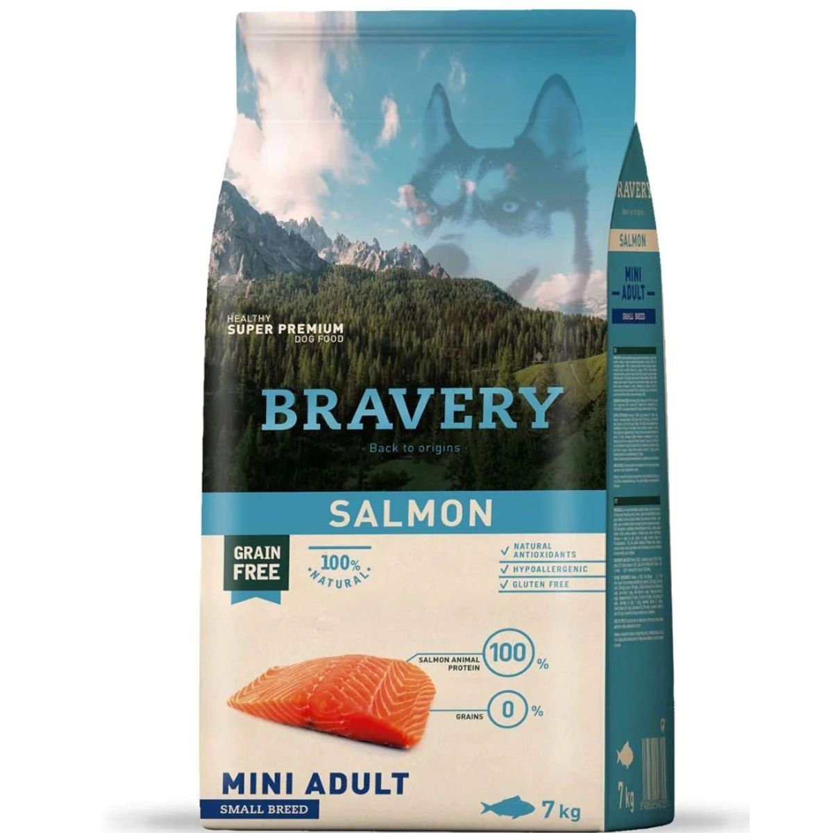 BRAVERY - Bravery Salmon Mini Adulto Razas Pequeñas 2 Kg