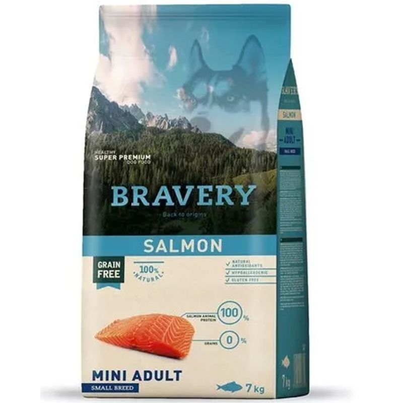 BRAVERY - Alimento Bravery Salmon Mini Adulto Small Breed 7 Kg