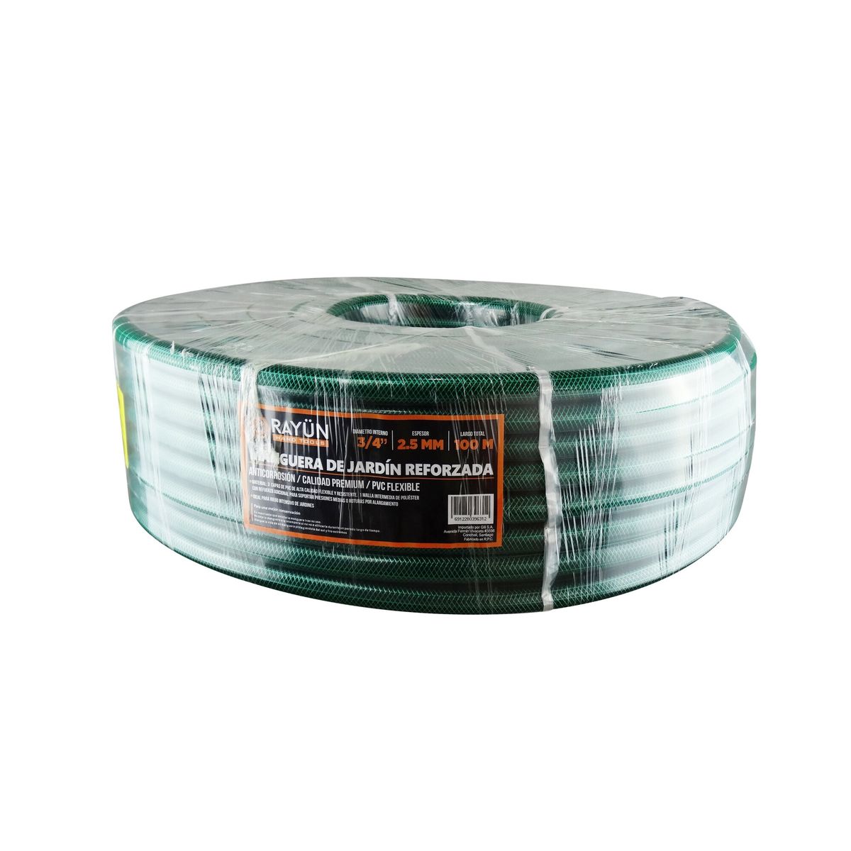 RAYUN - MANGUERA DE JARDÍN REFORZADA 34 100 M RAYUN