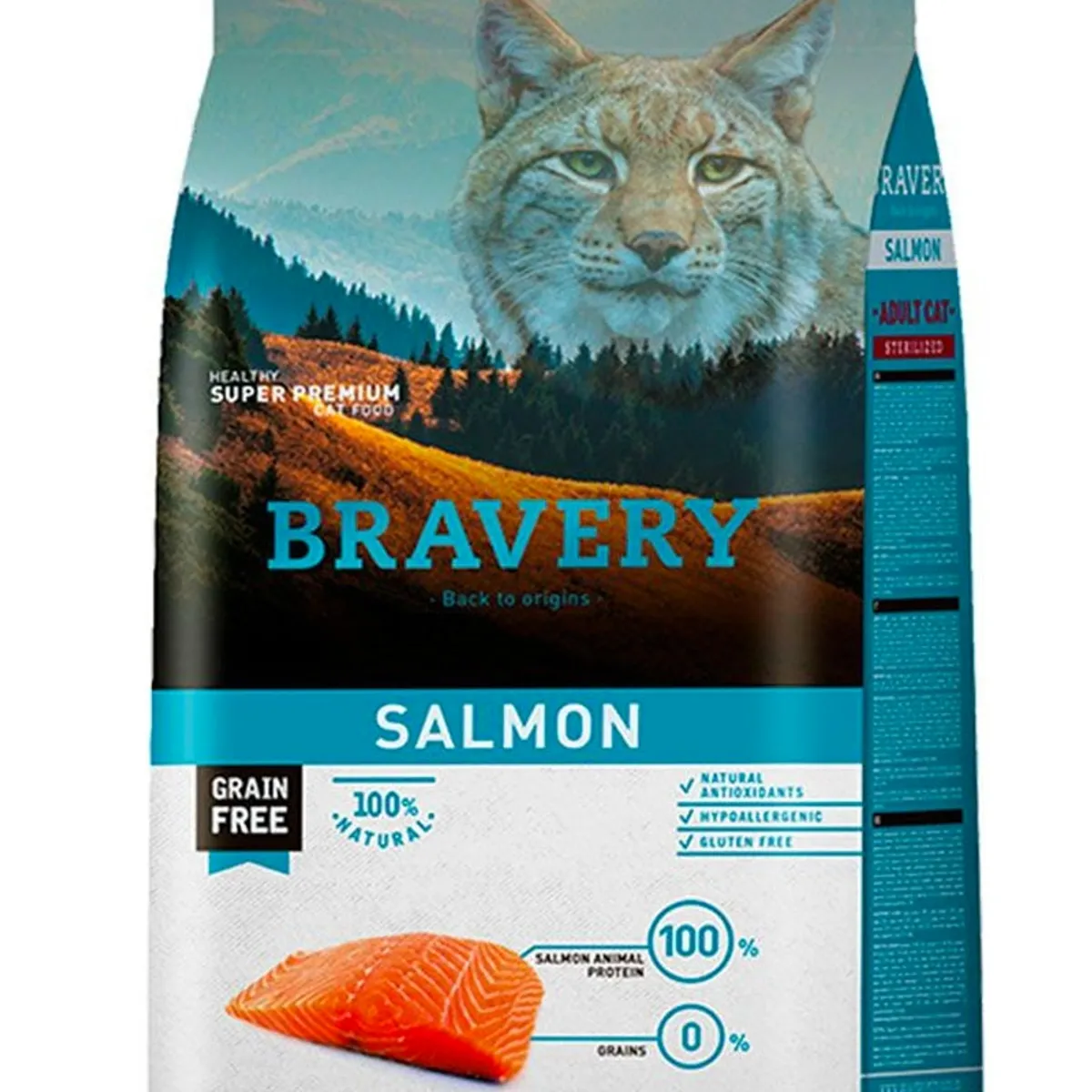 BRAVERY - Alimento Bravery  Premium Sterilized Gato Adulto Salmón7kg