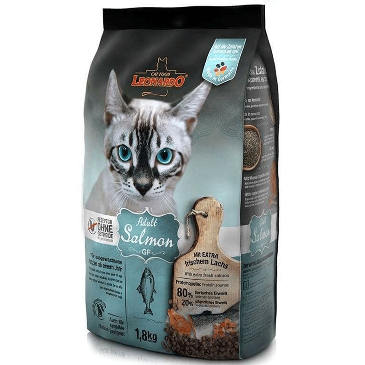 GENERICO - Leonardo Grain Free Salmón 1.8 Kg Gatos