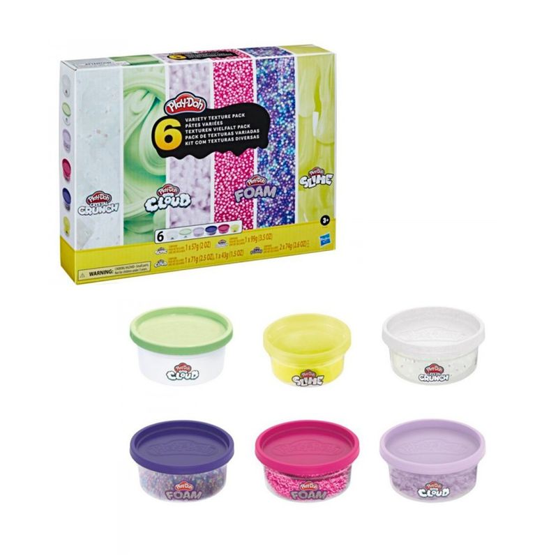 PLAY DOH - Play-Doh Mundo De Texturas 6 Variety Texture Pack