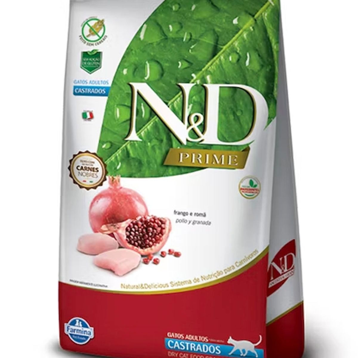 N&D - Alimento Natural  Delicious Prime Felino Castrados De 7.5kg
