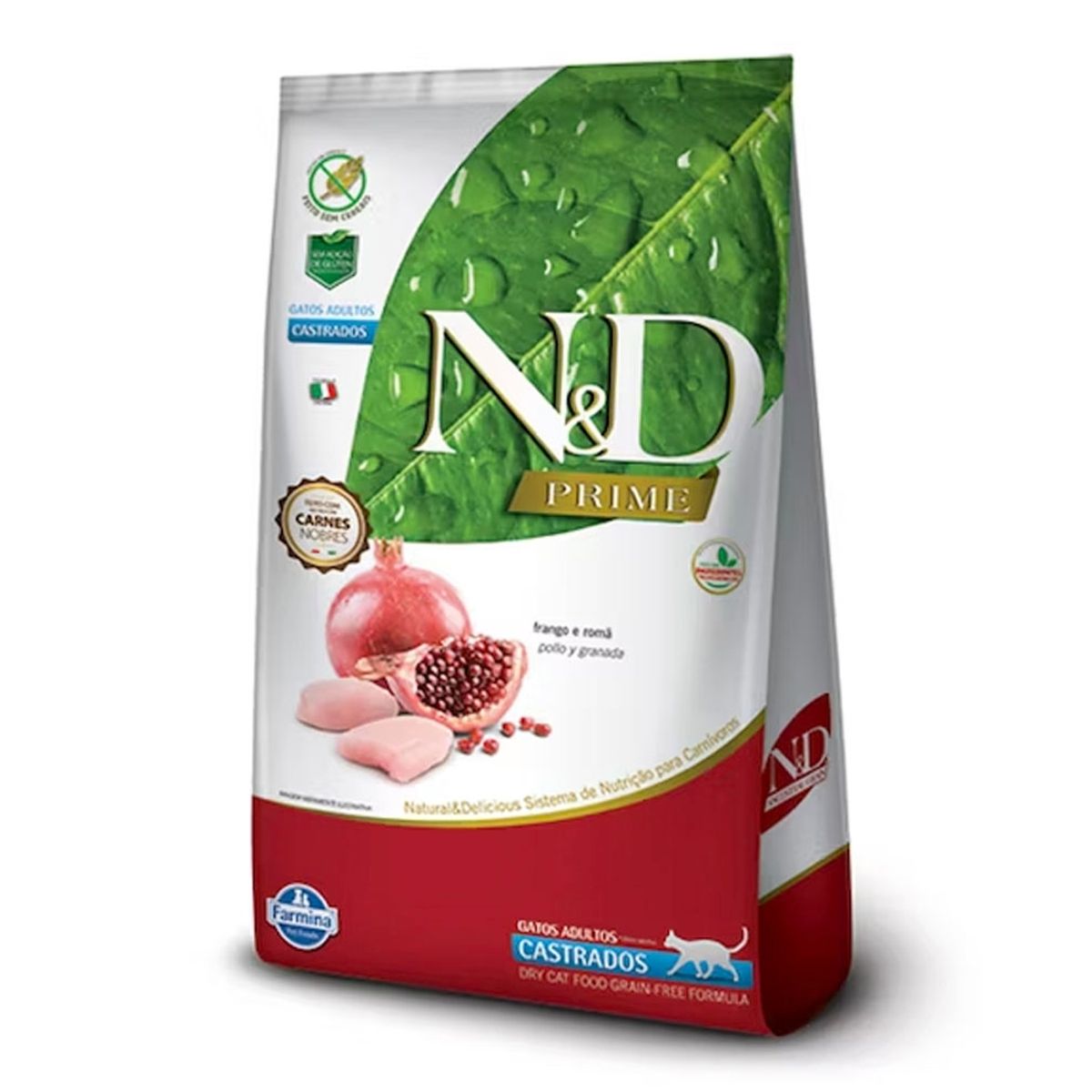 N&D - Alimento Natural  Delicious Prime Felino Castrados De 7.5kg